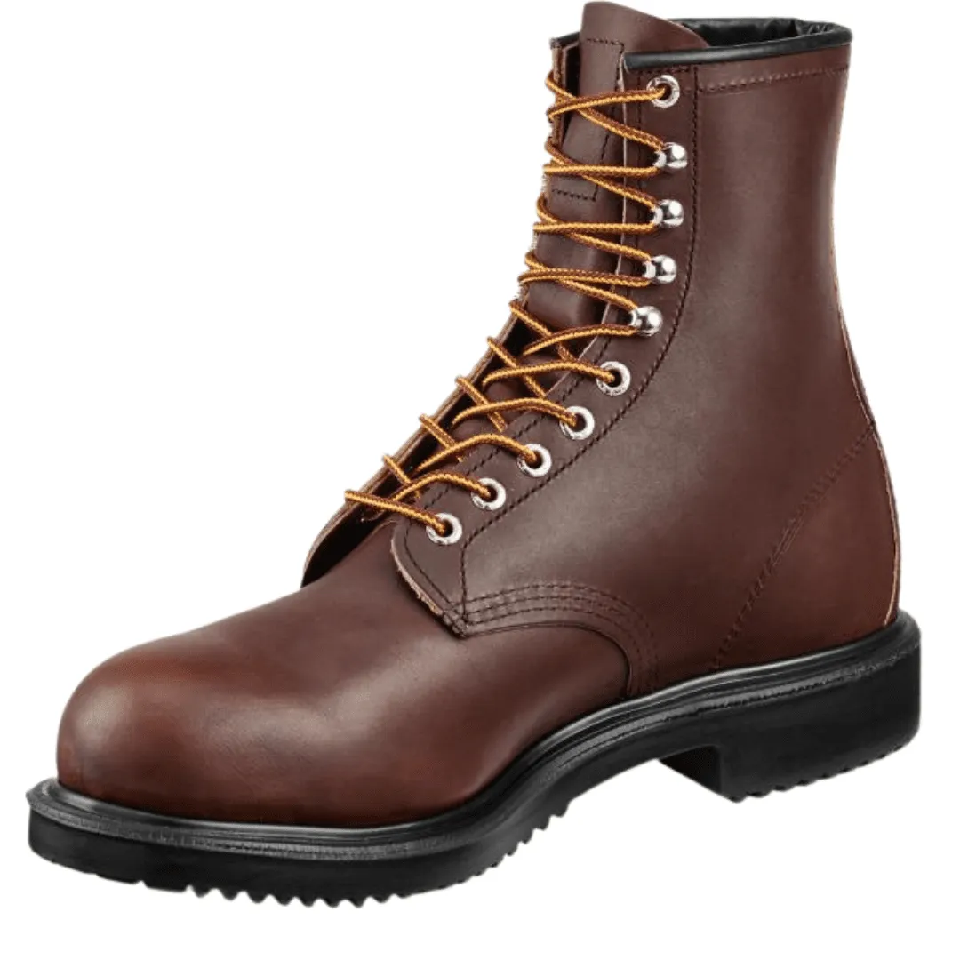 Redwing Steel Toe 8" Brown Lace Up 2233