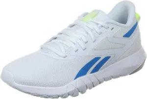 Reebok Men's Flexagon Force 4 Trainers, Footwear White Kinetic Blue Digital Lime, 6.5 Men