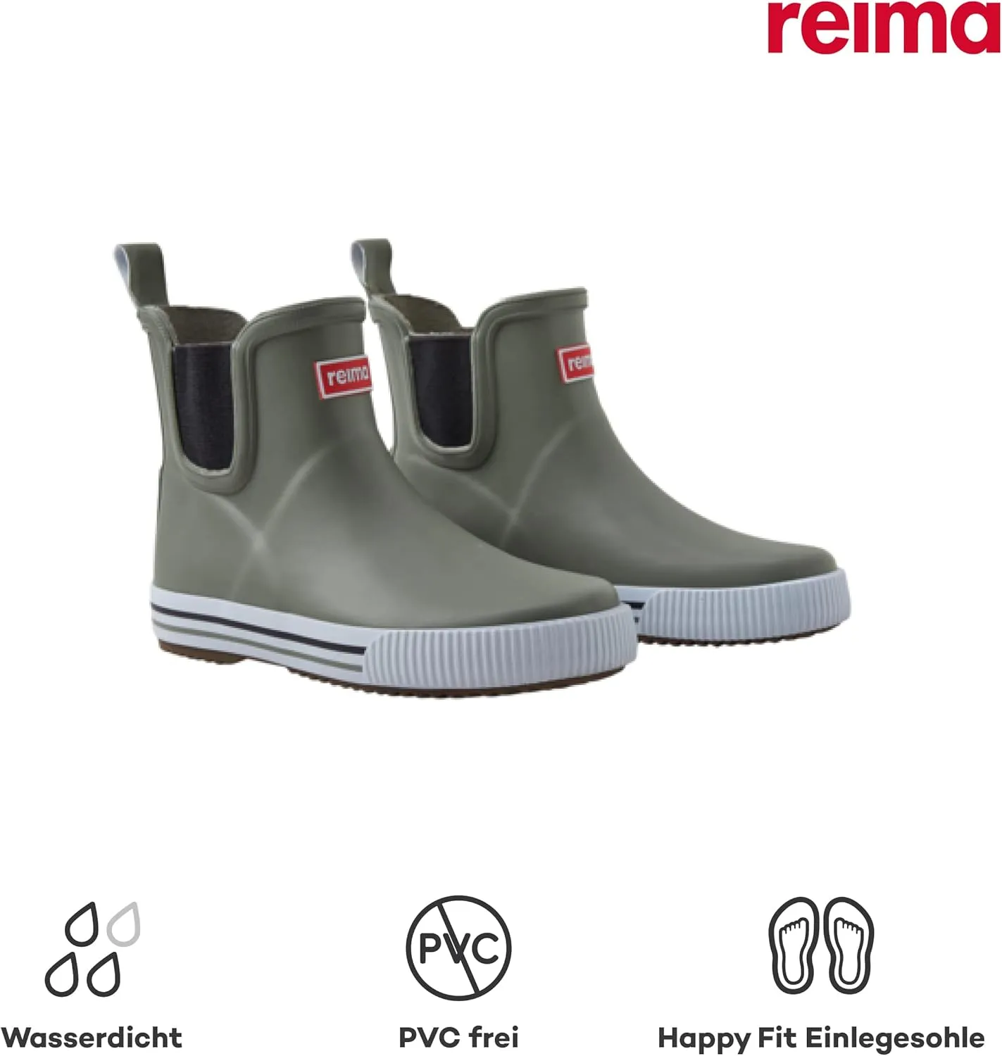 Reima Ankles Waterproof Low Cut Rain Boots Outdoor Rubber Boot for Kids