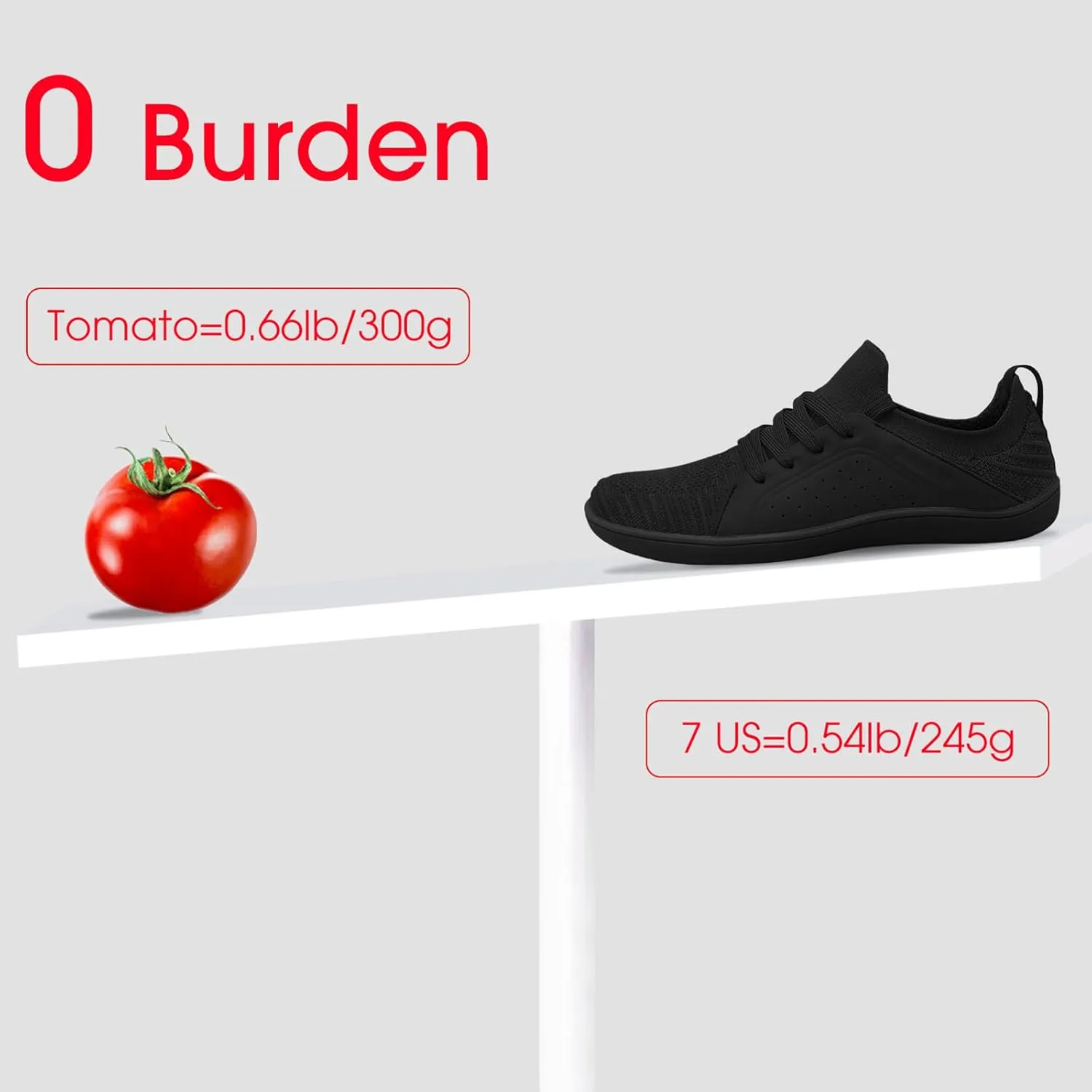 relxfeet Men's Barefoot Shoes Minimalist Cross-Trainer Shoes Wide Toe Walking Shoes Zero Drop Sole Trail Running Sneakers