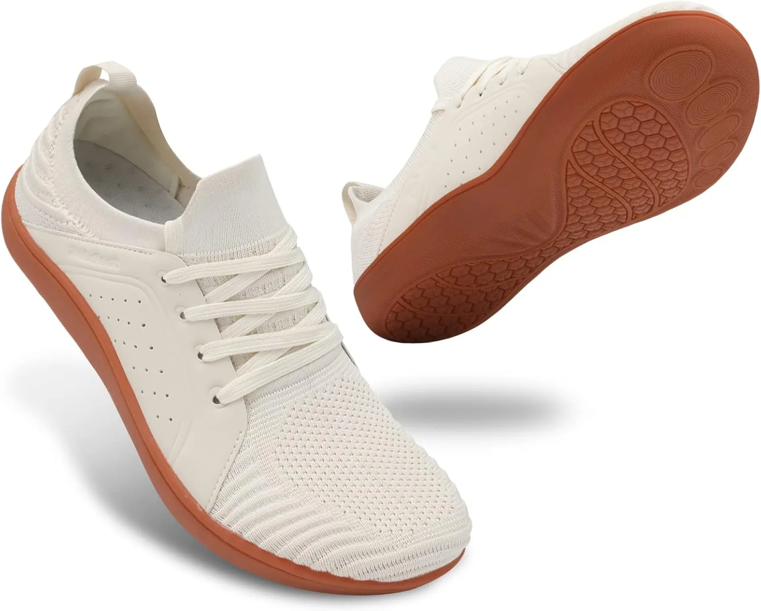 relxfeet Men's Barefoot Shoes Minimalist Cross-Trainer Shoes Wide Toe Walking Shoes Zero Drop Sole Trail Running Sneakers