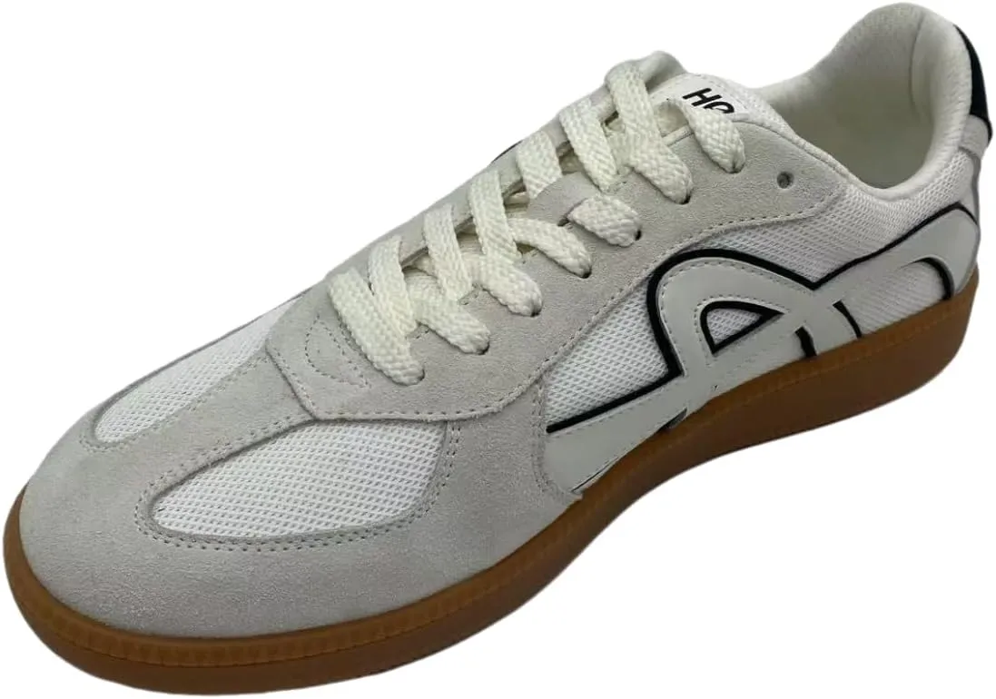 Retro Unisex Casual Sneakers for Men – Classic Low-Top Lace-Up Walking Shoes with Mesh Upper, Suede Accents & Non-Slip Gum Rubber Sole – Lightweight & Breathable Everyday Streetwear Trainers