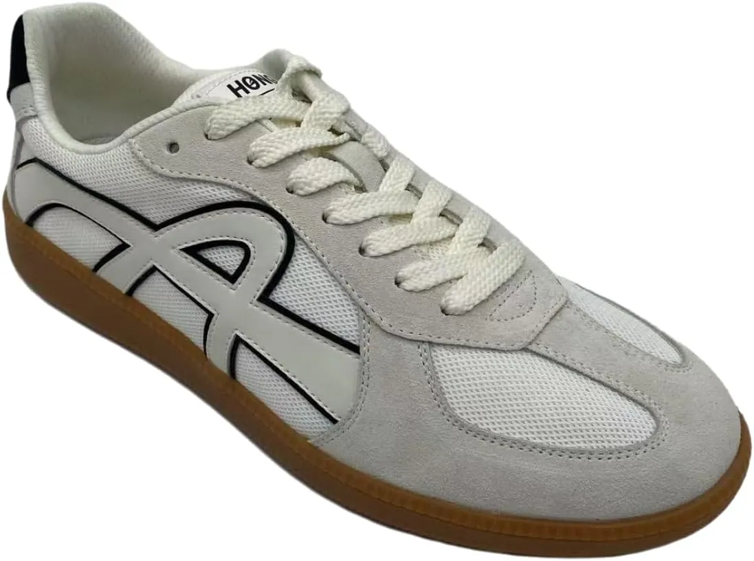 Retro Unisex Casual Sneakers for Men – Classic Low-Top Lace-Up Walking Shoes with Mesh Upper, Suede Accents & Non-Slip Gum Rubber Sole – Lightweight & Breathable Everyday Streetwear Trainers