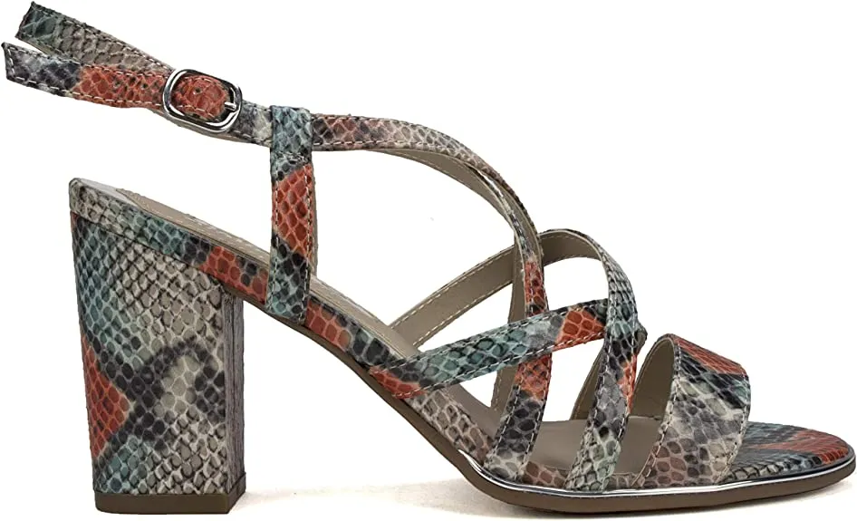 Rialto Women's Weng Multi Exotic Size 8 Heeled Sandal, 8