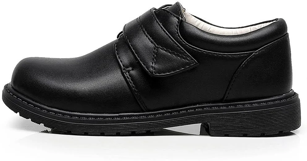 rismart Boys' Hook - Loop Formal Prince Round Toe Oxfords Dress Shoes