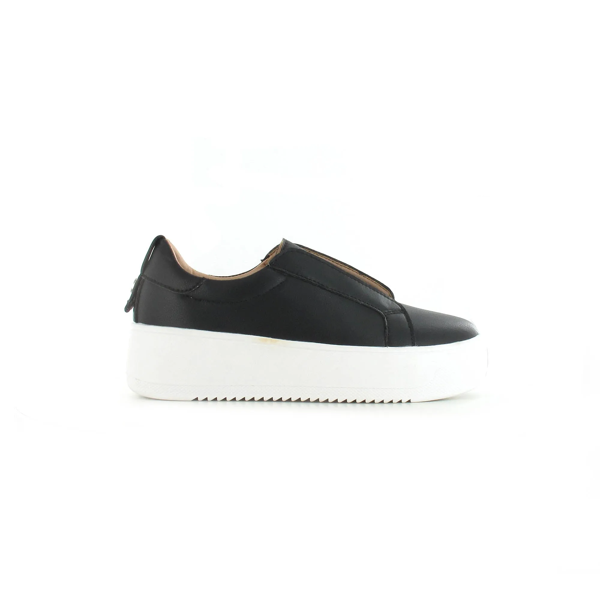 Riva - Womens Contemporary Slip-On Trainer-Black