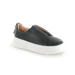 Riva - Womens Contemporary Slip-On Trainer-Black
