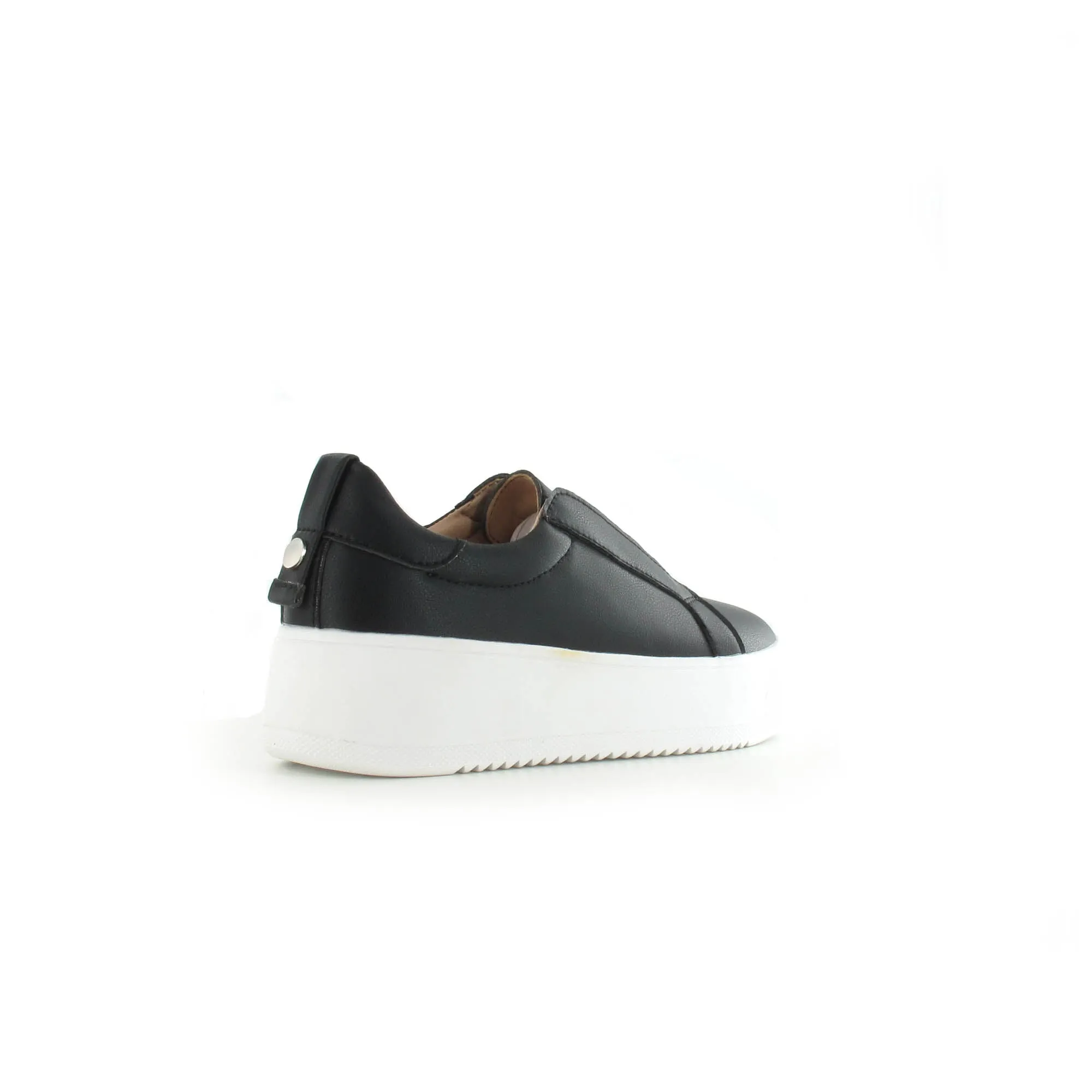Riva - Womens Contemporary Slip-On Trainer-Black