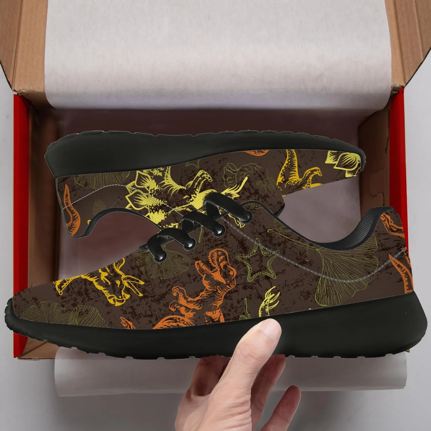 Running Shoes for Women Men Dinosaur Sneakers Tennis Shoes Gifts for Men Women