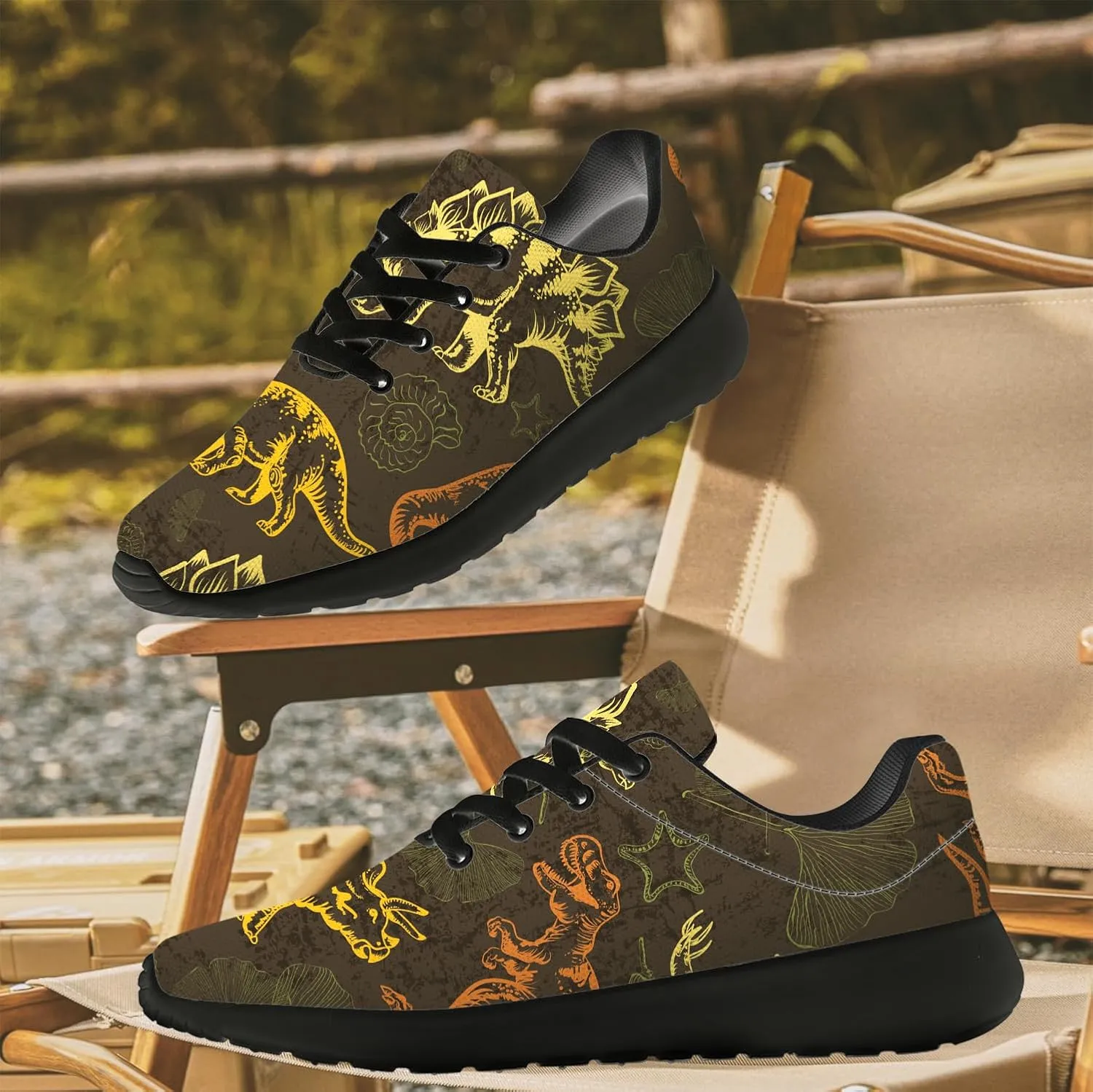 Running Shoes for Women Men Dinosaur Sneakers Tennis Shoes Gifts for Men Women