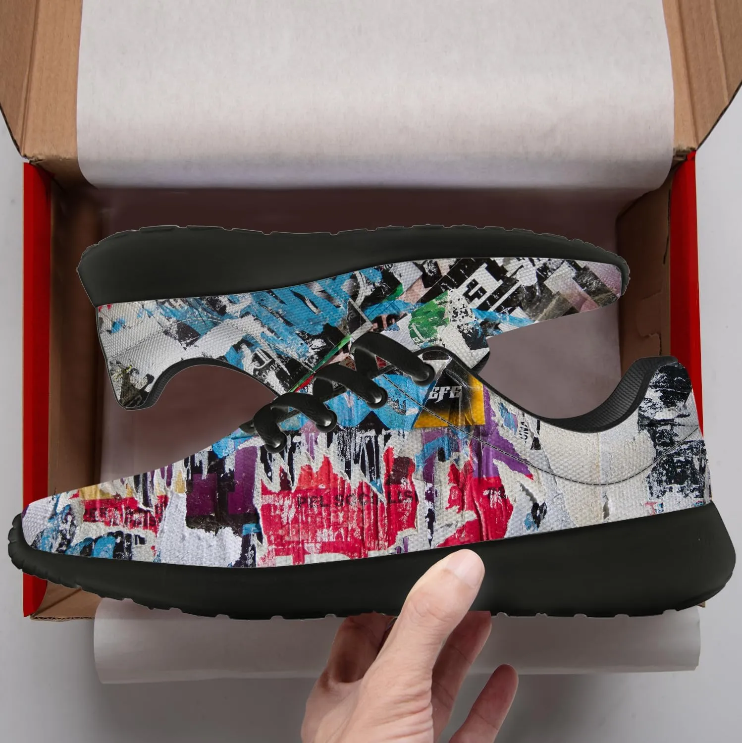 Running Shoes for Women Men Graffiti Print Shoes Tennis Sneakers Gifts for Women Men