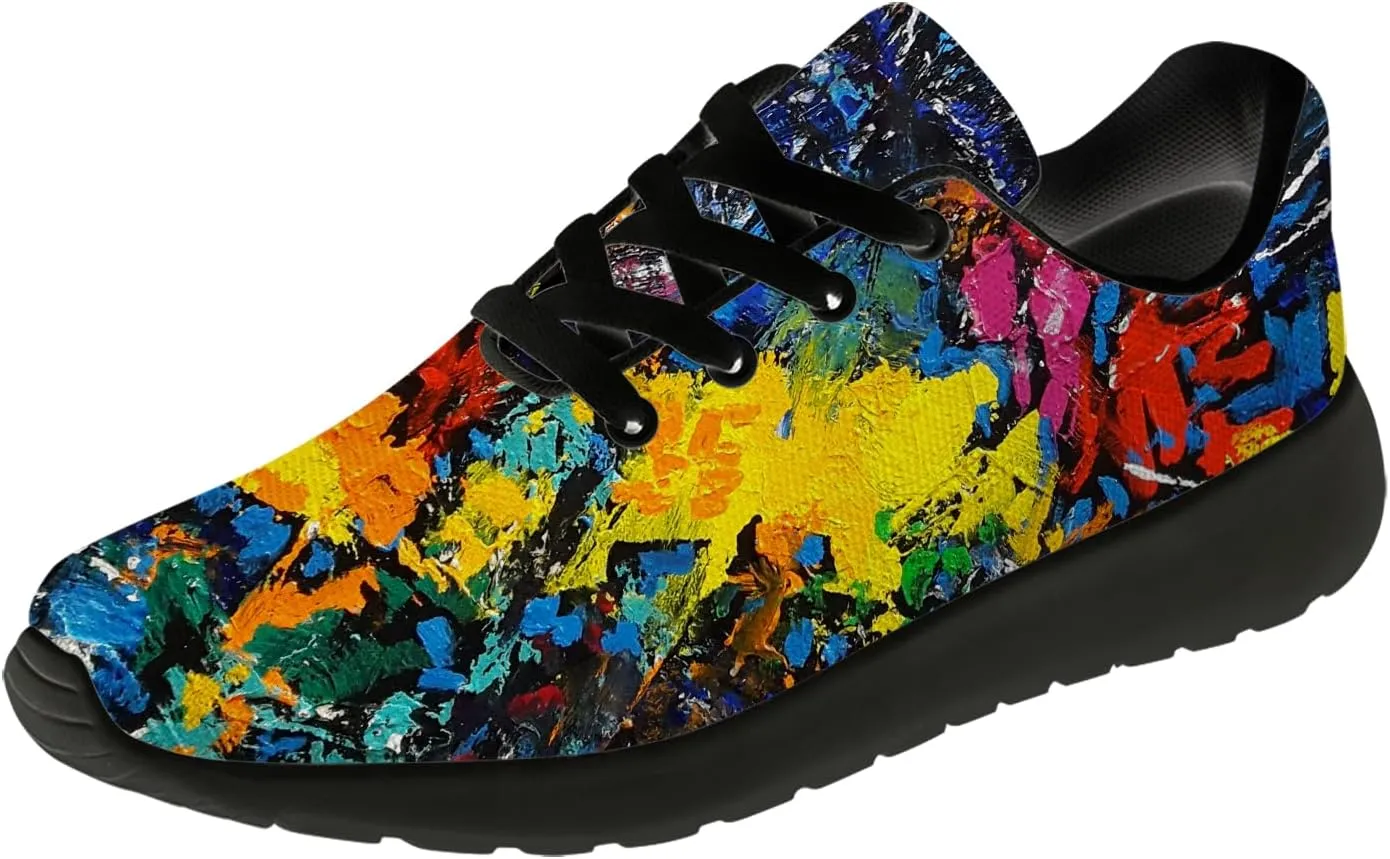 Running Shoes for Women Men Graffiti Print Shoes Tennis Sneakers Gifts for Women Men