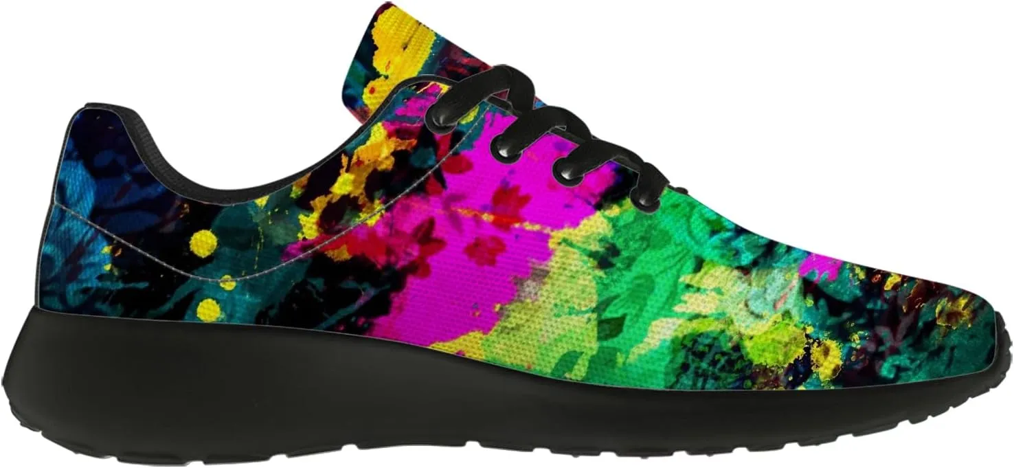 Running Shoes for Women Men Graffiti Print Shoes Tennis Sneakers Gifts for Women Men