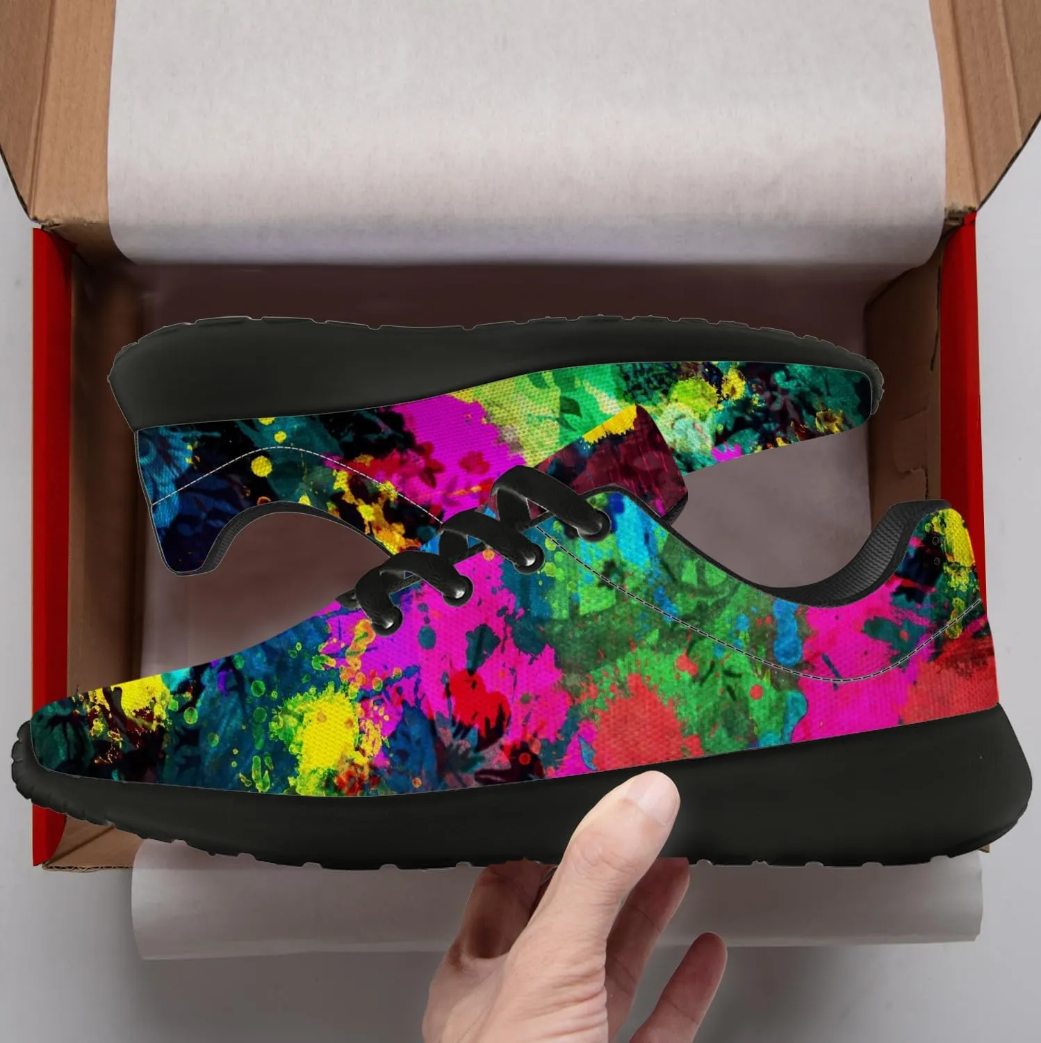 Running Shoes for Women Men Graffiti Print Shoes Tennis Sneakers Gifts for Women Men