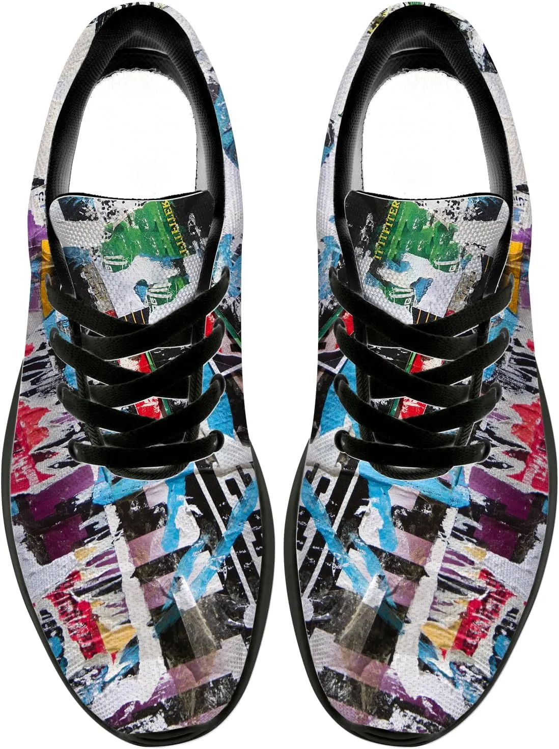 Running Shoes for Women Men Graffiti Print Shoes Tennis Sneakers Gifts for Women Men
