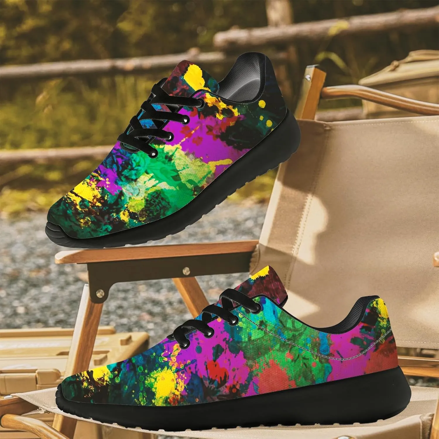 Running Shoes for Women Men Graffiti Print Shoes Tennis Sneakers Gifts for Women Men