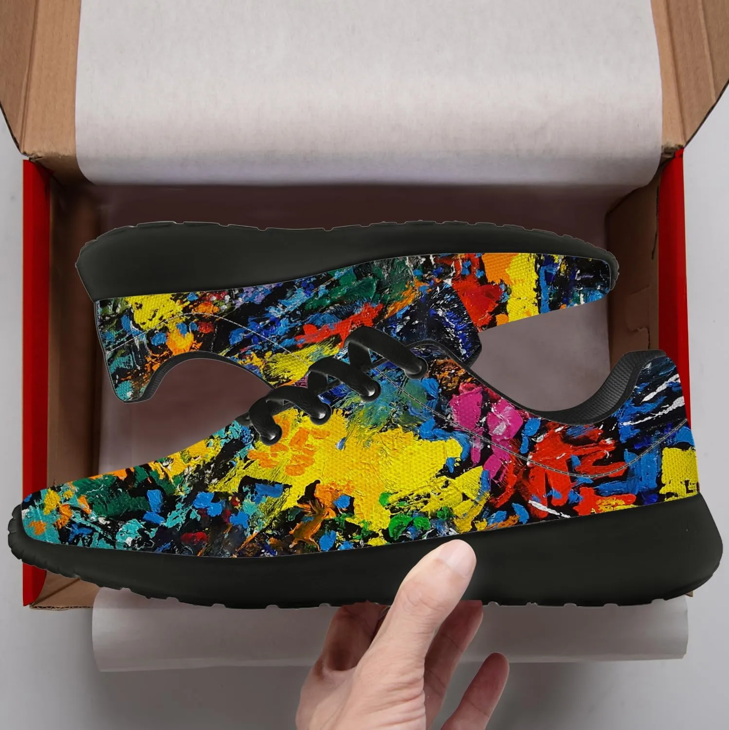 Running Shoes for Women Men Graffiti Print Shoes Tennis Sneakers Gifts for Women Men