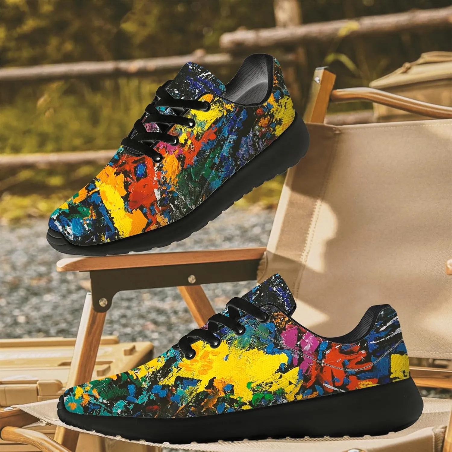 Running Shoes for Women Men Graffiti Print Shoes Tennis Sneakers Gifts for Women Men