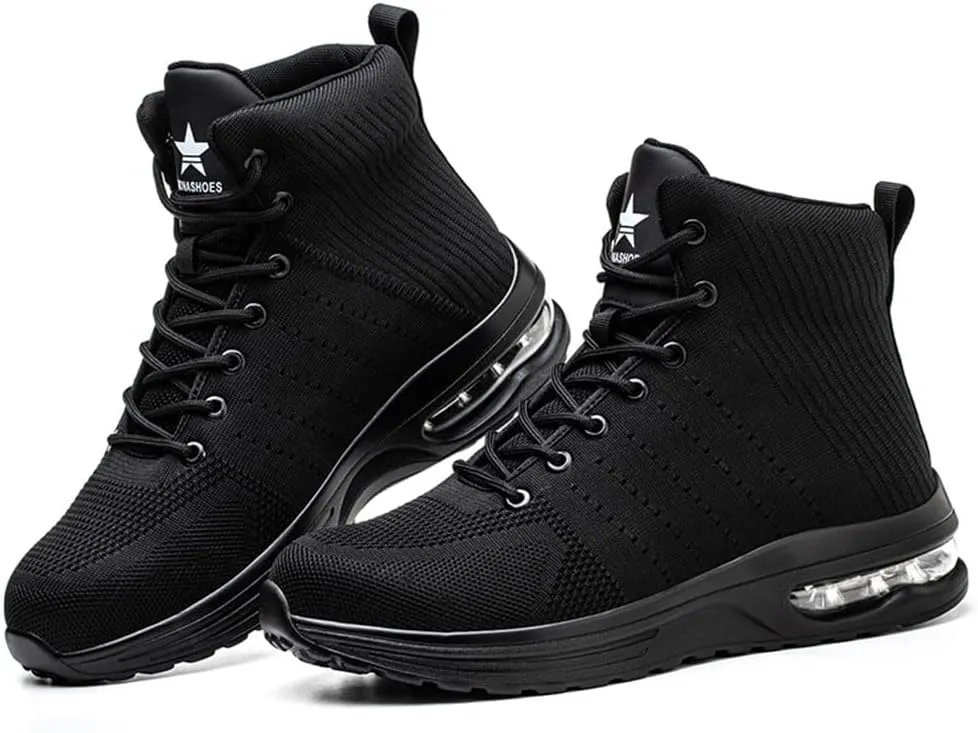Safety Boots Work Boots Steel Toe Cap Boots Safety Shoes Steel Toe Shoes Safety Trainers Work Shoes Lightweight Comfortable Non Slip Men's Women's Ladies