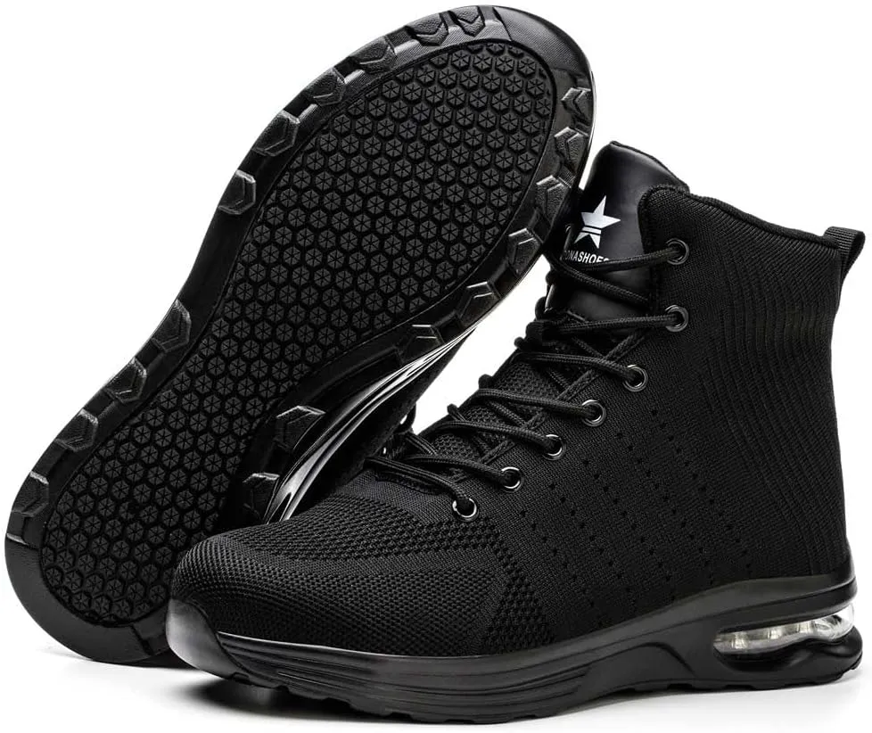Safety Boots Work Boots Steel Toe Cap Boots Safety Shoes Steel Toe Shoes Safety Trainers Work Shoes Lightweight Comfortable Non Slip Men's Women's Ladies