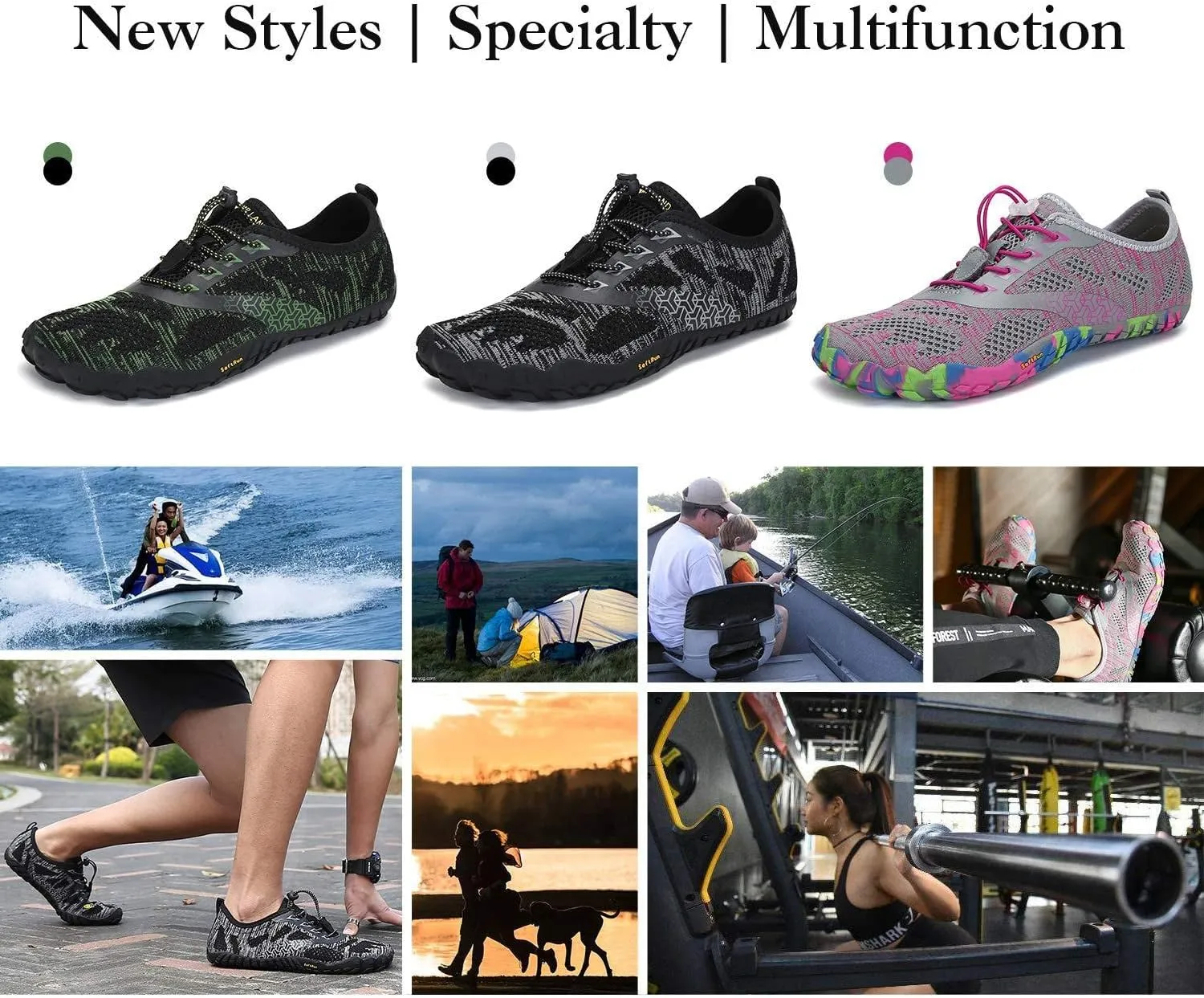 SAGUARO Womens Mens Barefoot Shoes Minimalist Trail Runner Wide Toe Box Zero Drop Outdoor Cross Training Shoe