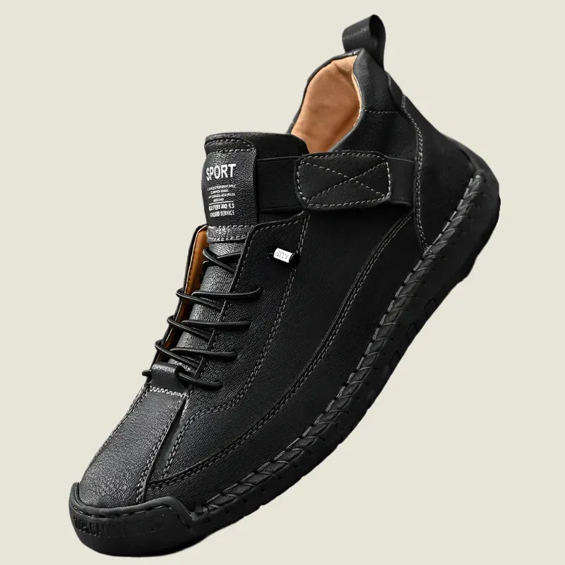 Santiago | Men's Artisan Leather Slip-On Loafers - Chic, Breathable Casual Flats & Moccasins