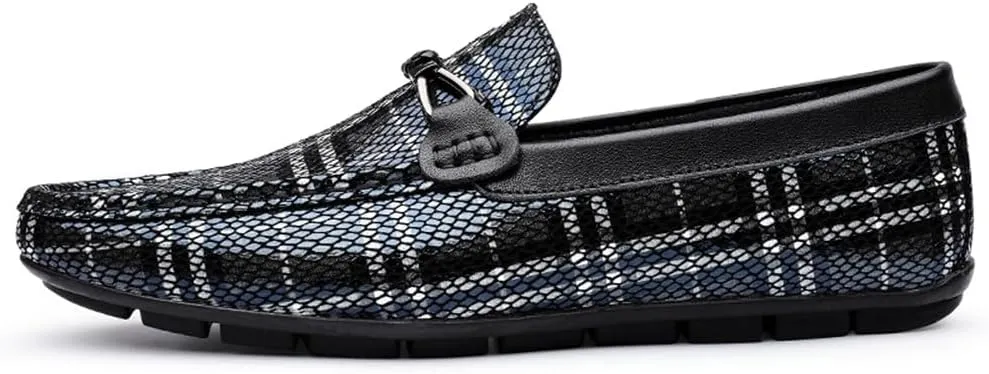 Santimon Men's Boat Shoes Genuine Leather Loafers Driving Moccasin Slip-on Loafers Walking Shoes for Men