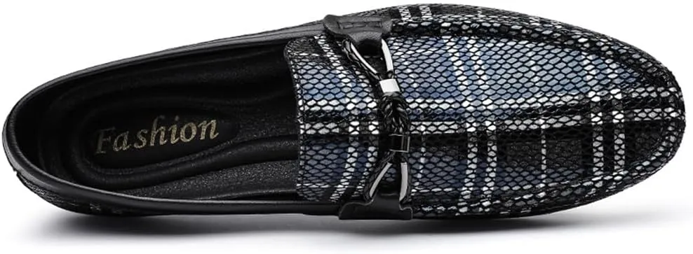 Santimon Men's Boat Shoes Genuine Leather Loafers Driving Moccasin Slip-on Loafers Walking Shoes for Men