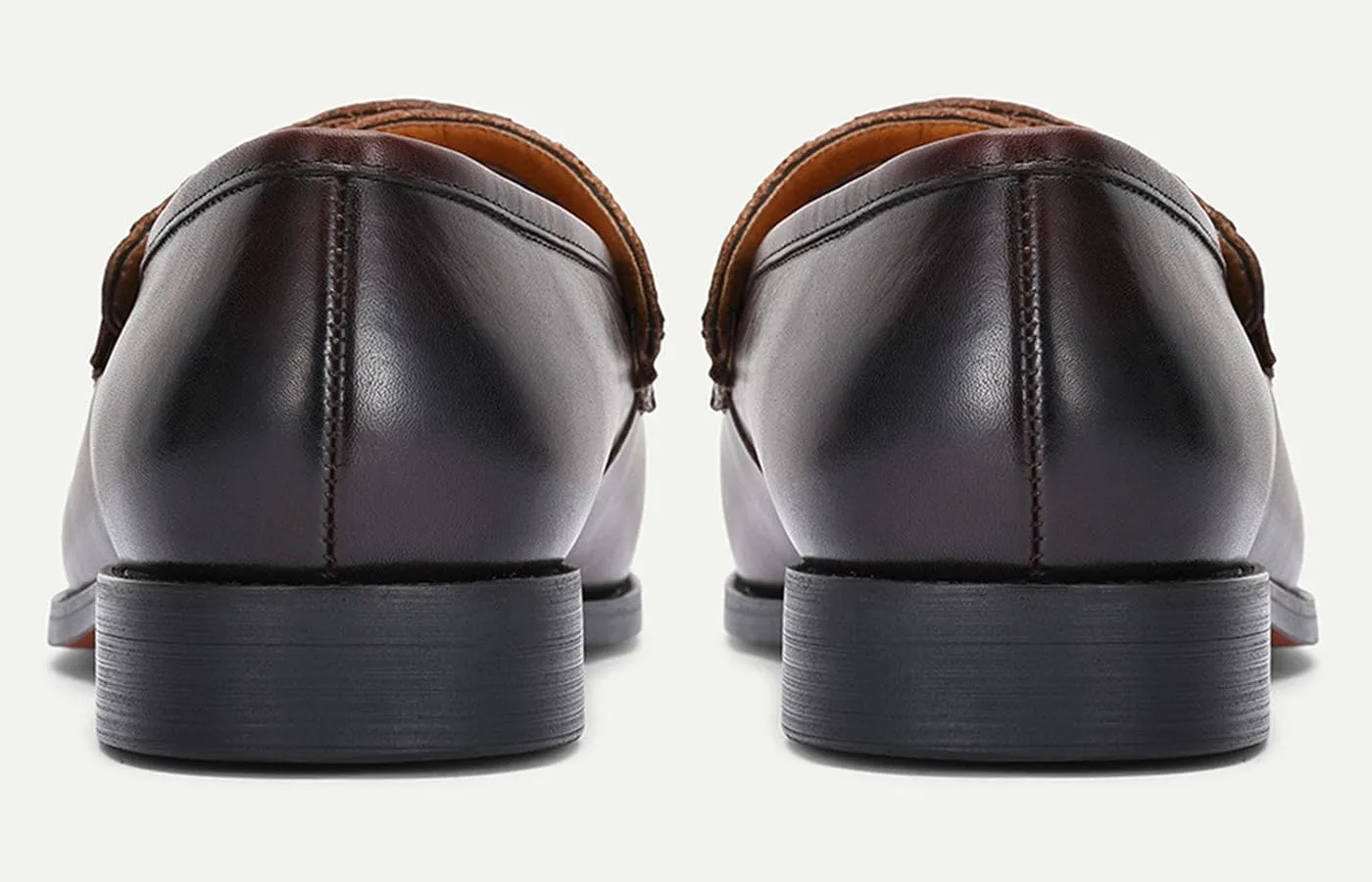 Santimon Men’s Casual Shoes Leather Penny Loafers | Slip-On Dress Shoes | Luxury Business Comfort Footwear for Office, Party & Wedding