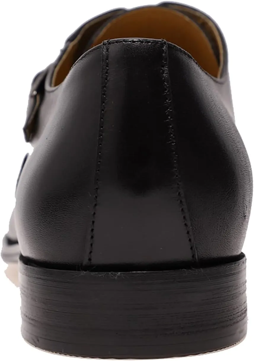 Santimon Men's Oxfords Formal Dress Genuine Leather Wingtip Brogues Oxford Wedding Tuxedo Business Casual Buckle Derby Fashion Comfor Suit Shoes for Mem