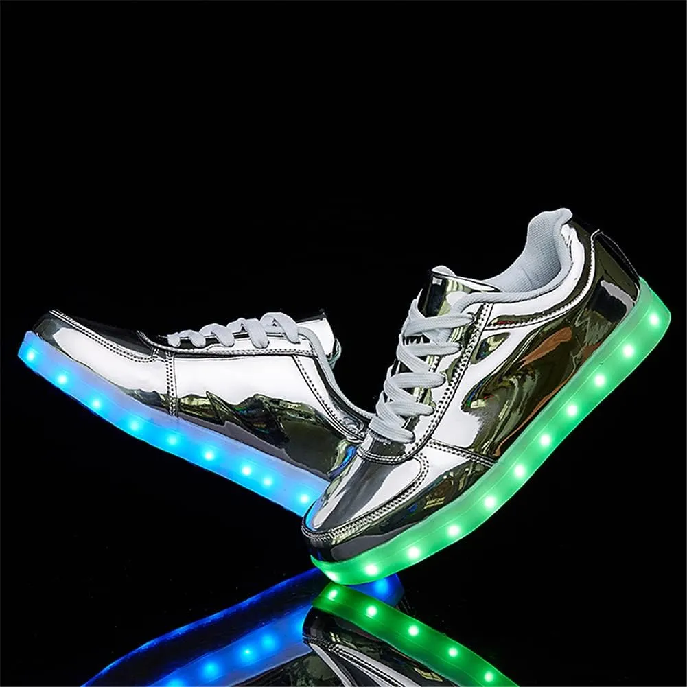 SANYES USB Charging Light Up Shoes Sports LED Shoes Dancing Sneakers