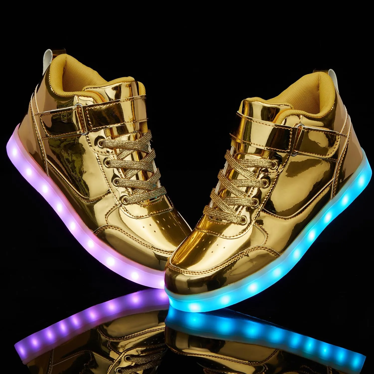 SANYES USB Charging Light Up Shoes Sports LED Shoes Dancing Sneakers