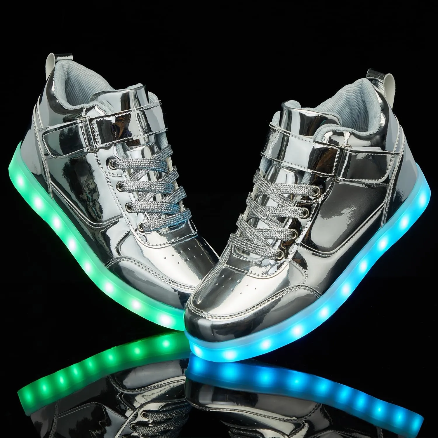 SANYES USB Charging Light Up Shoes Sports LED Shoes Dancing Sneakers