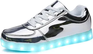 SANYES USB Charging Light Up Shoes Sports LED Shoes Dancing Sneakers