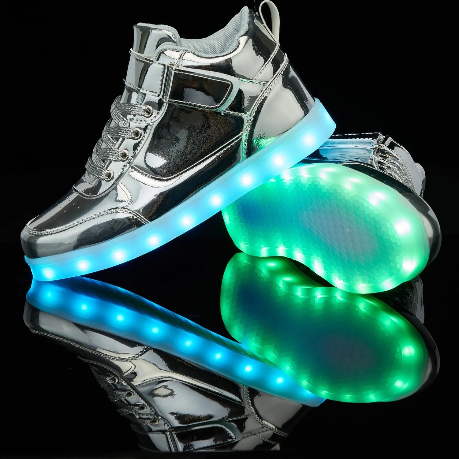 SANYES USB Charging Light Up Shoes Sports LED Shoes Dancing Sneakers