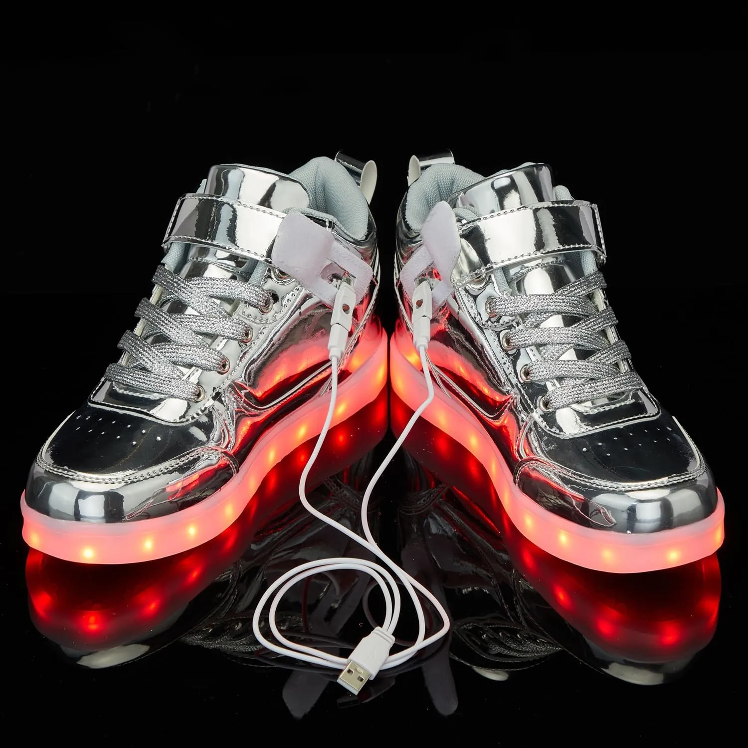 SANYES USB Charging Light Up Shoes Sports LED Shoes Dancing Sneakers