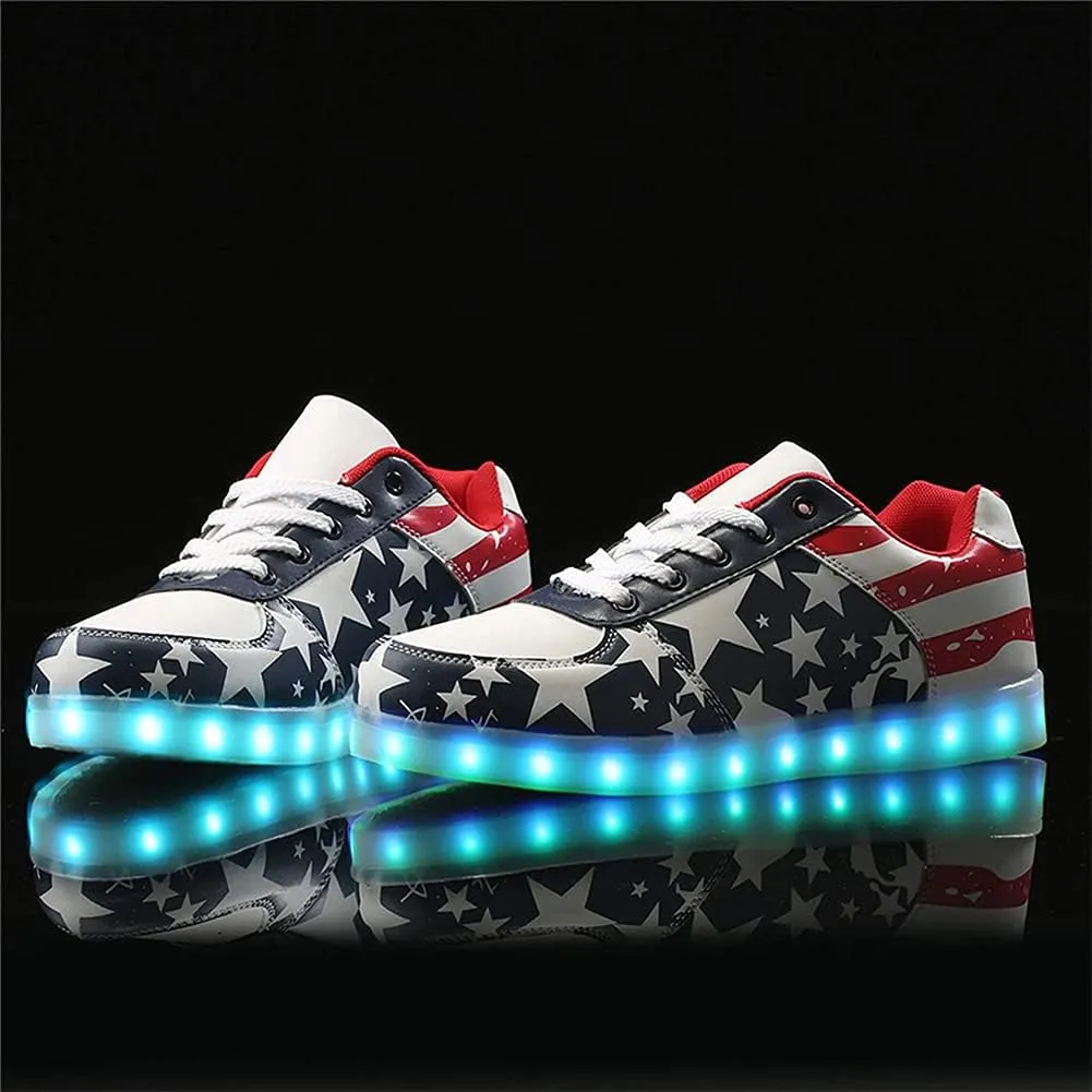 SANYES USB Charging Light Up Shoes Sports LED Shoes Dancing Sneakers
