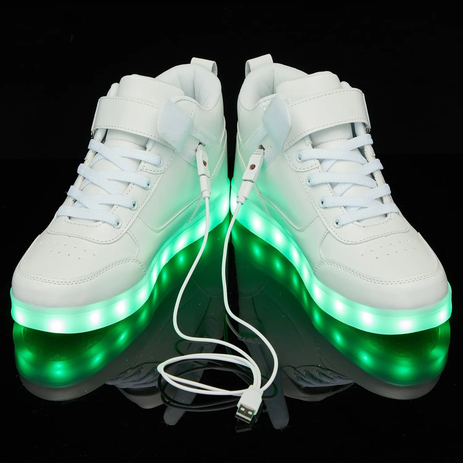 SANYES USB Charging Light Up Shoes Sports LED Shoes Dancing Sneakers