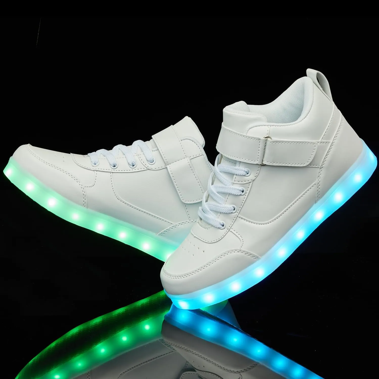 SANYES USB Charging Light Up Shoes Sports LED Shoes Dancing Sneakers