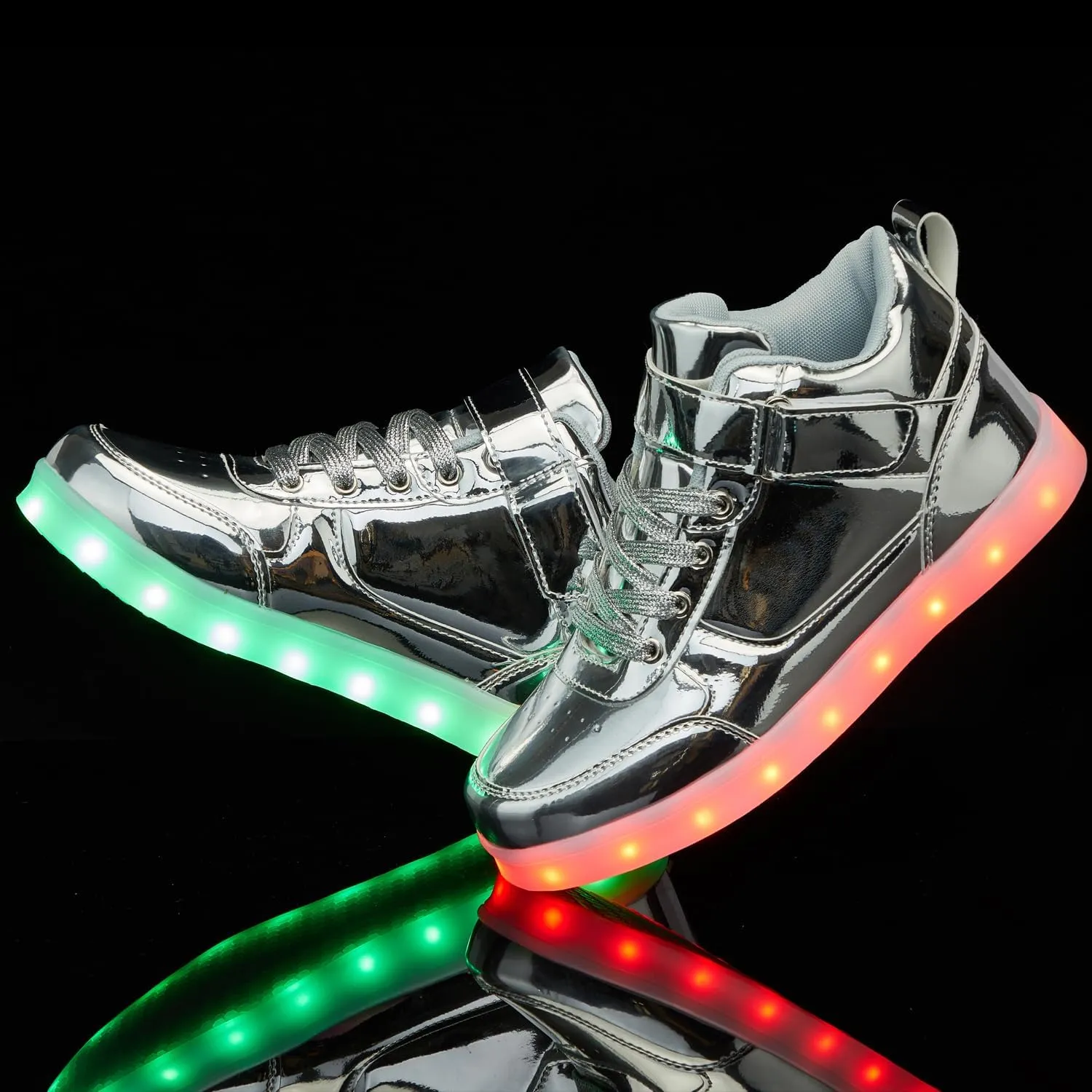 SANYES USB Charging Light Up Shoes Sports LED Shoes Dancing Sneakers