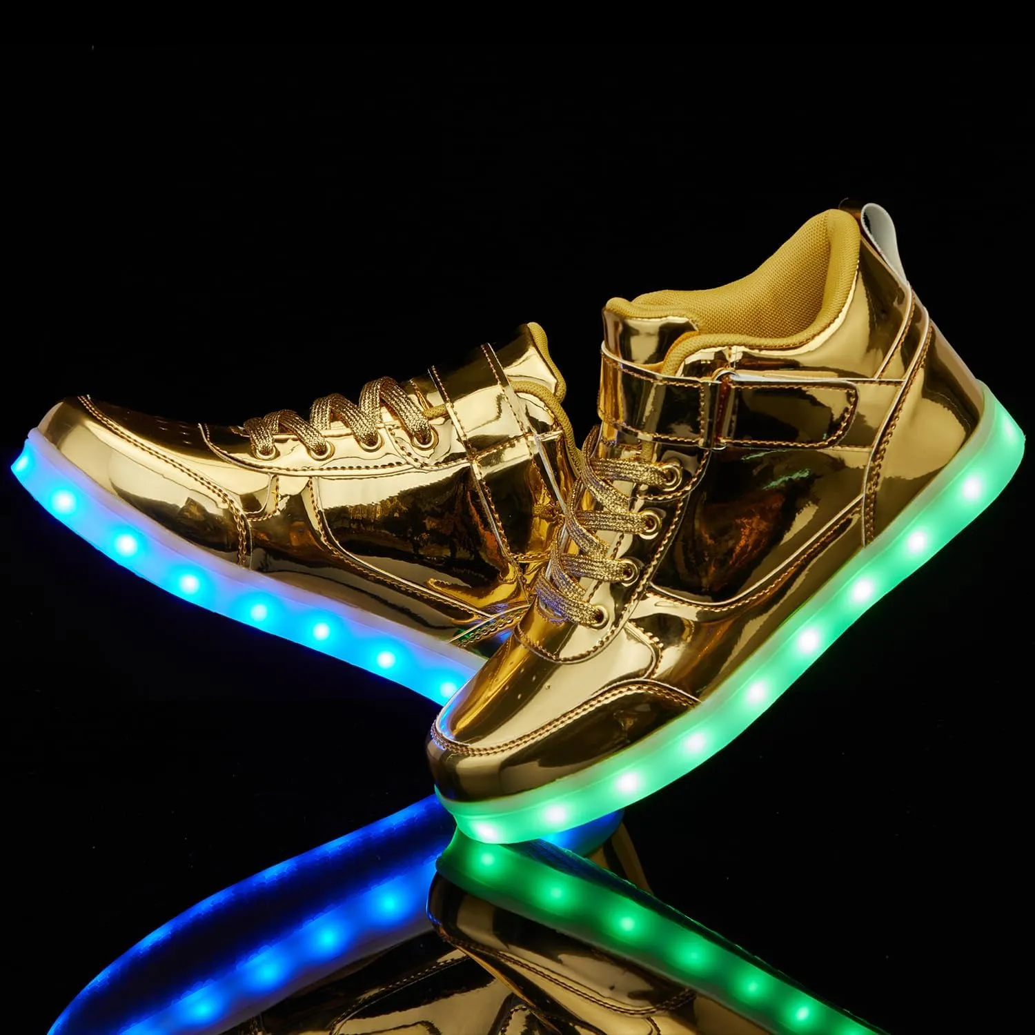 SANYES USB Charging Light Up Shoes Sports LED Shoes Dancing Sneakers