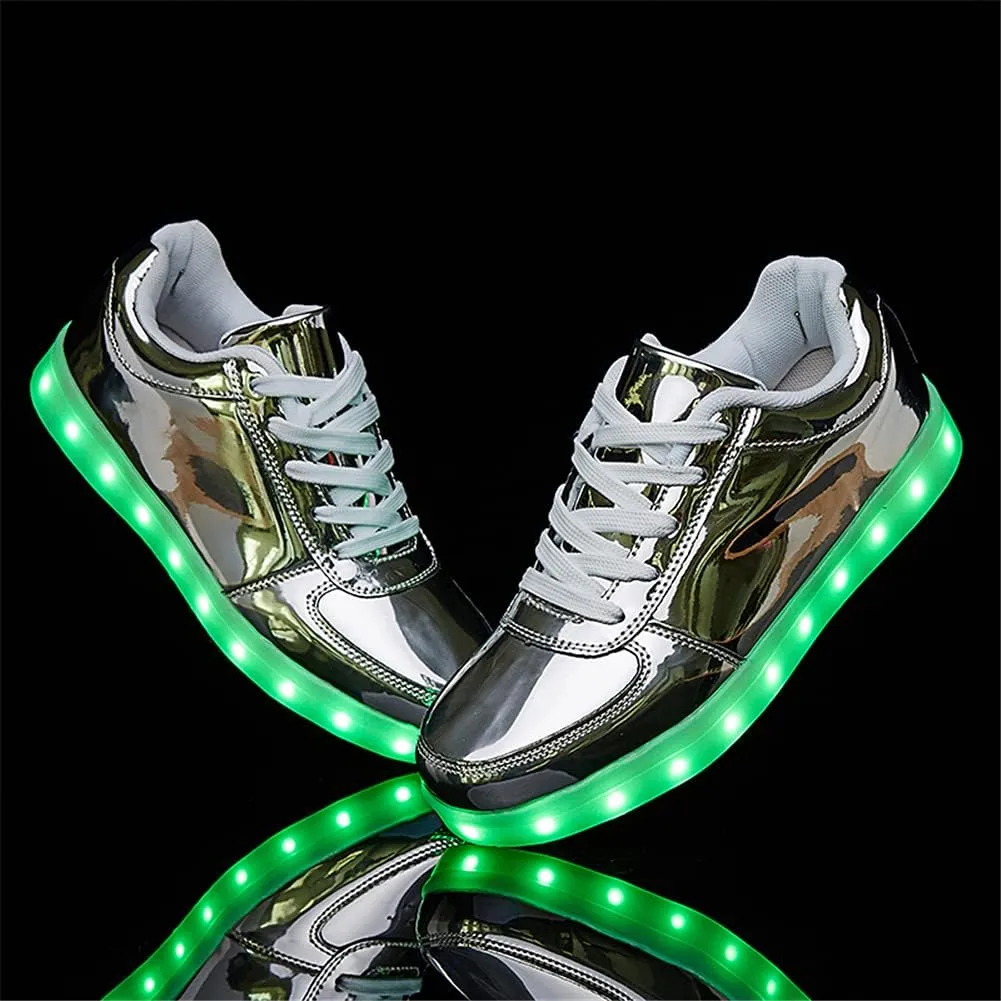 SANYES USB Charging Light Up Shoes Sports LED Shoes Dancing Sneakers