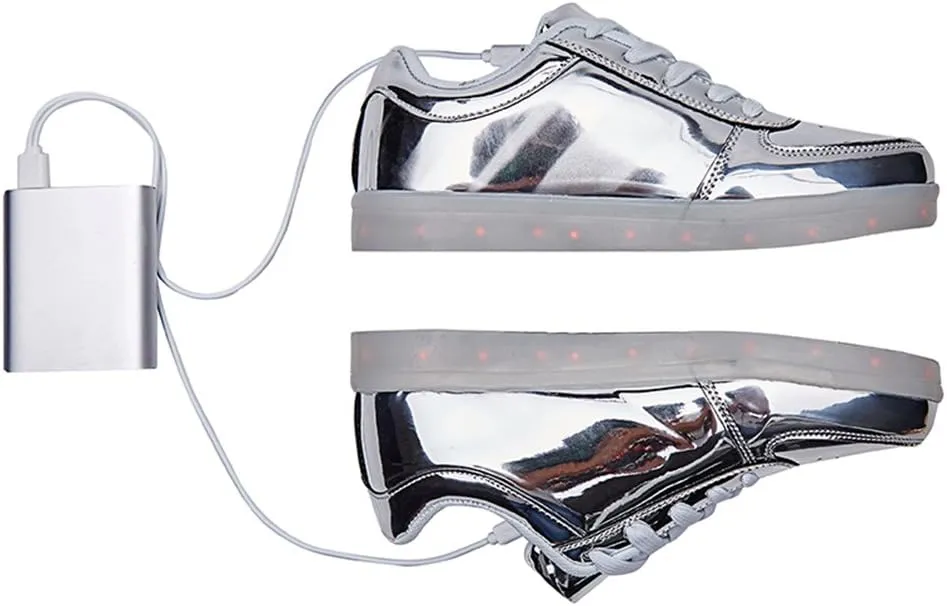 SANYES USB Charging Light Up Shoes Sports LED Shoes Dancing Sneakers
