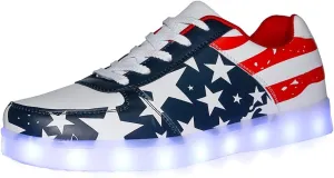 SANYES USB Charging Light Up Shoes Sports LED Shoes Dancing Sneakers