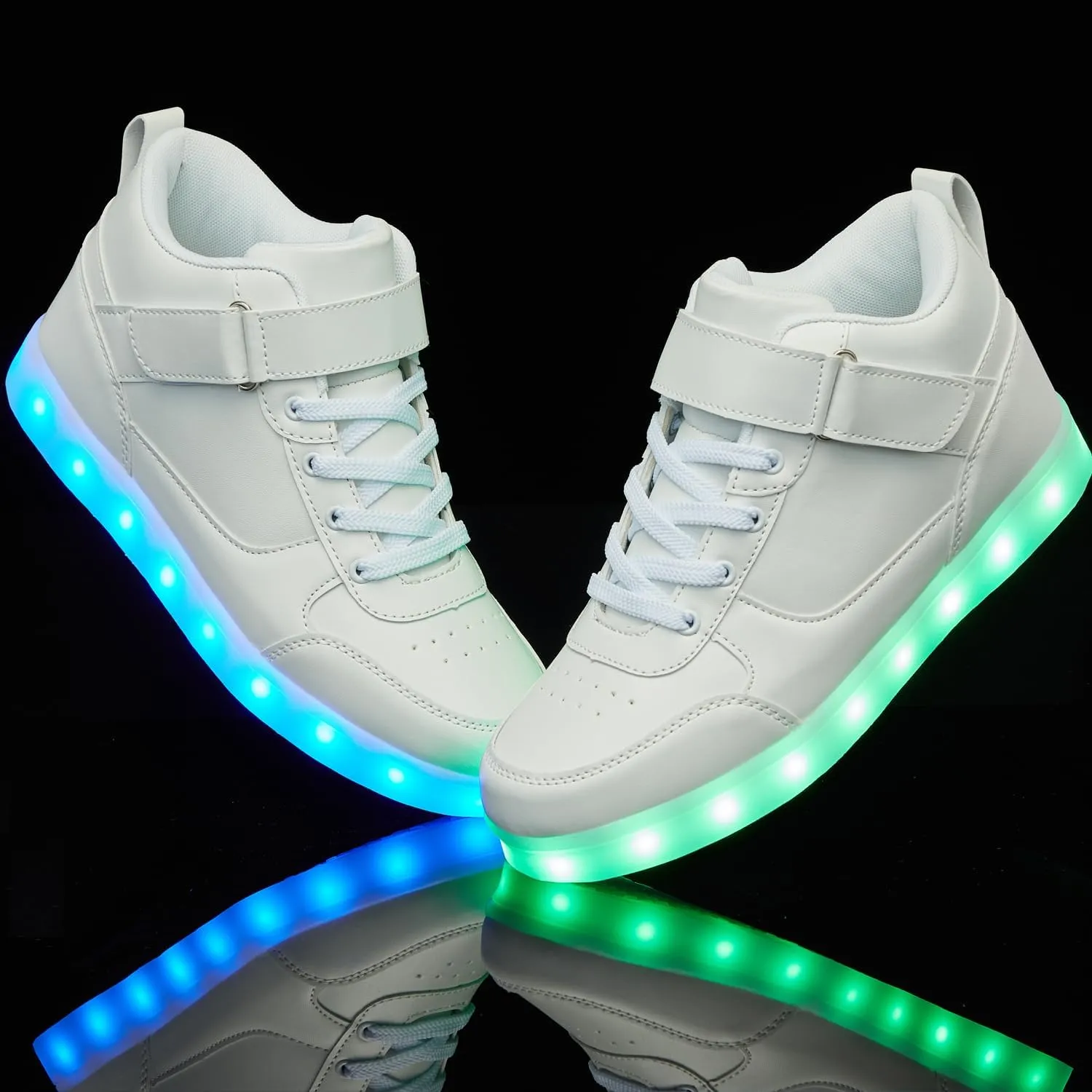 SANYES USB Charging Light Up Shoes Sports LED Shoes Dancing Sneakers