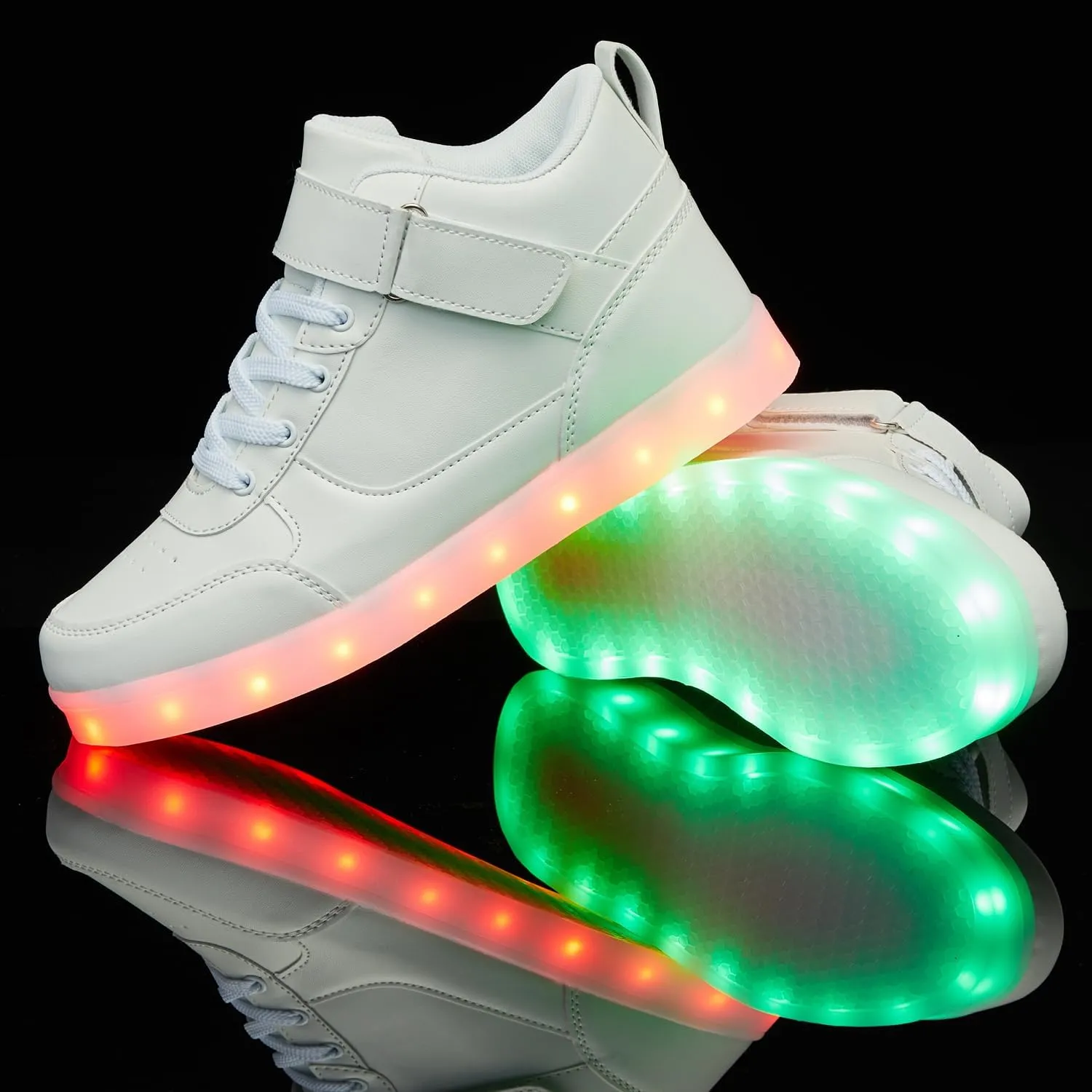 SANYES USB Charging Light Up Shoes Sports LED Shoes Dancing Sneakers