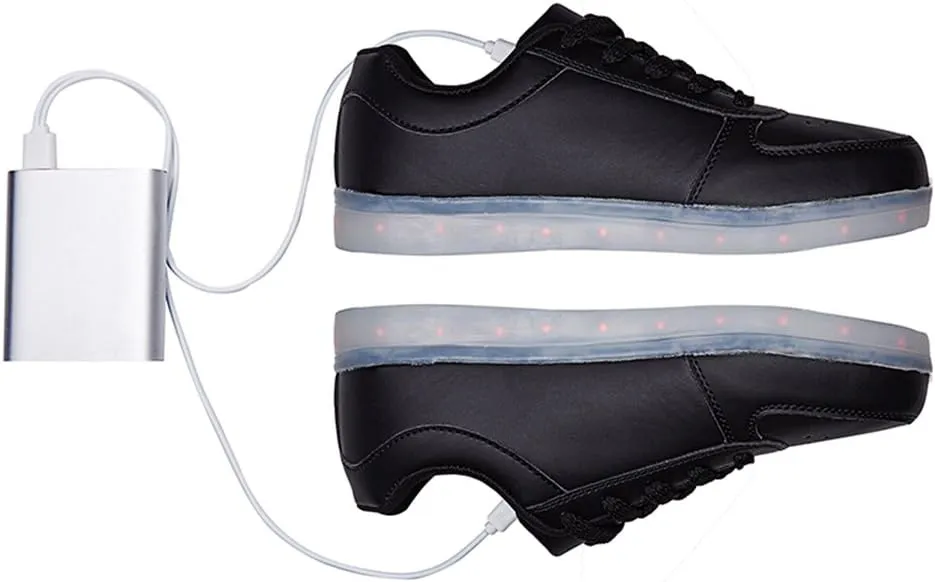 SANYES USB Charging Light Up Shoes Sports LED Shoes Dancing Sneakers