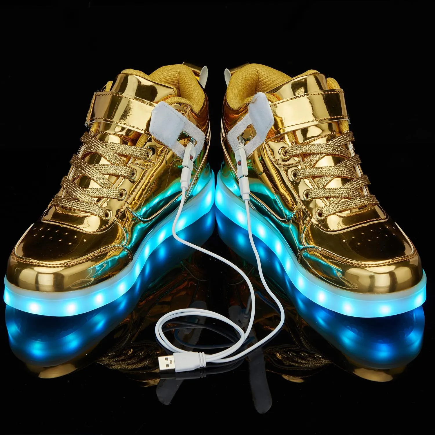 SANYES USB Charging Light Up Shoes Sports LED Shoes Dancing Sneakers