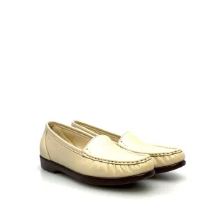SAS Womens Size 8S Leather Loafers Ivory Shoes Tripad Comfort Walking
