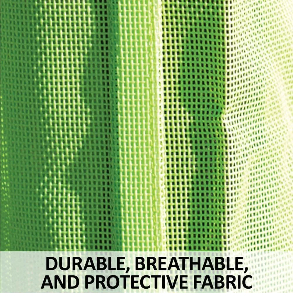 Schneiders Dura-Mesh BugGuard Horse Fly Boots | Set of 4 | Reflective Safety Strips | 1000D Poly Vinyl Mesh | Tapered Cone Fit | Color Lime | Size Small